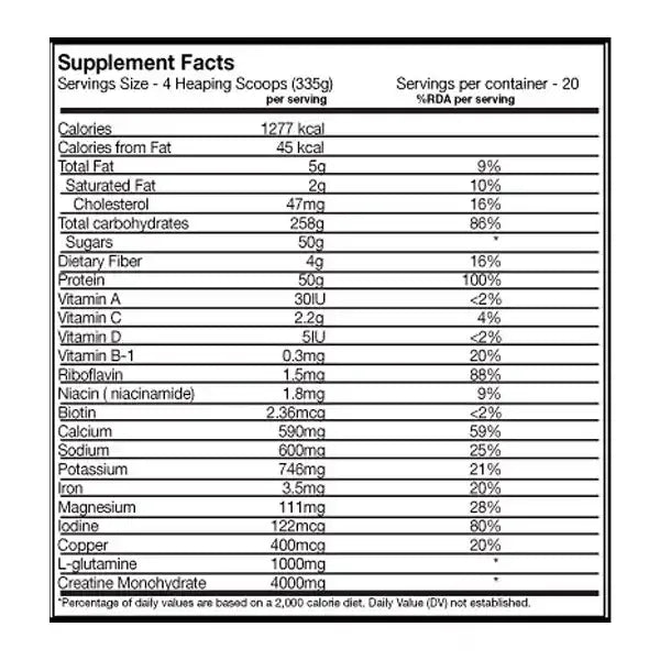 hard mass gainer by inner armour