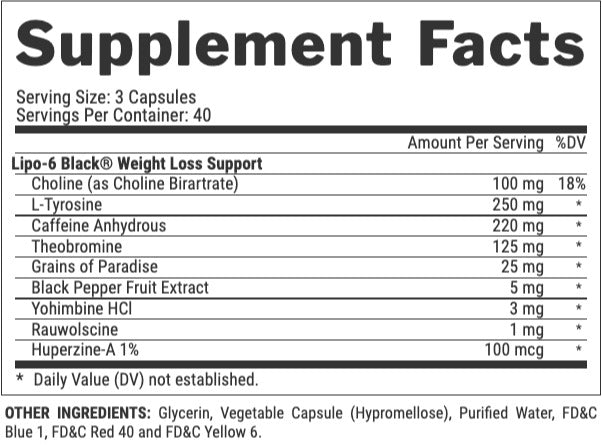 nutrex lipo 6 black extreme potency